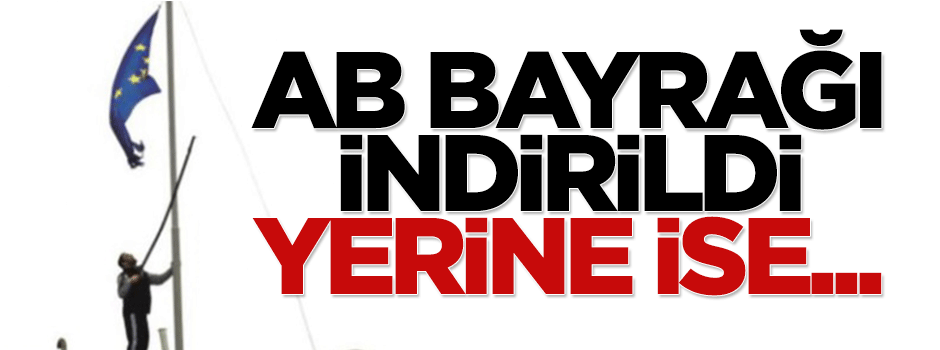 Çipras'a destek için AB bayrağı indirildi