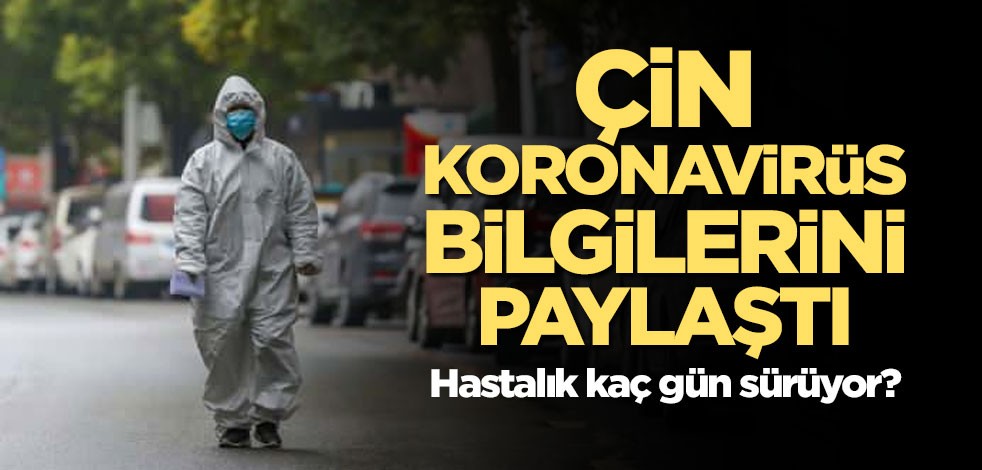 Çin koronavirüsün günlük seyrini paylaştı