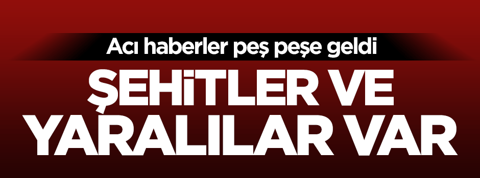 Cizre ve Sur'dan acı haber: 2 şehit, 5 yaralı