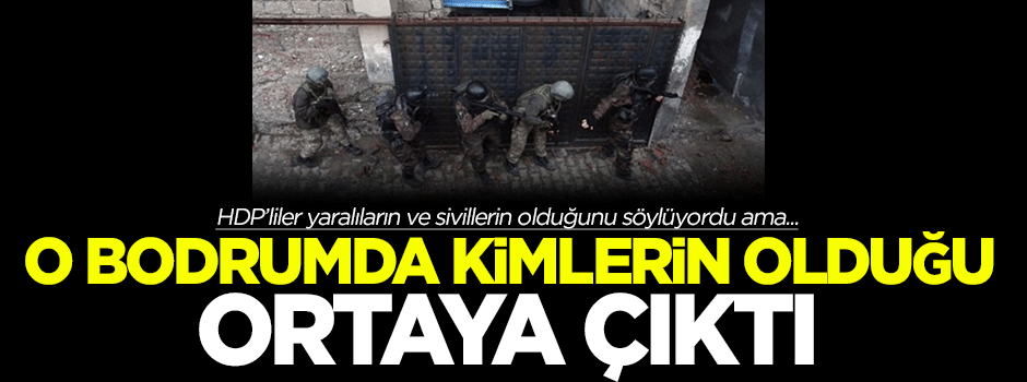 Cizre'deki bodrumda kimlerin olduğu ortaya çıktı