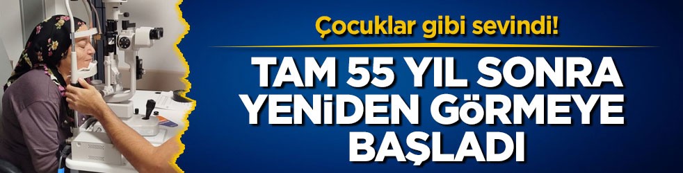 Çocuklar gibi sevindi! Tam 55 yıl sonra yeniden görmeye başladı