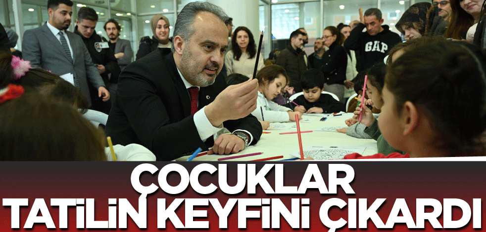 Çocuklar tatilin keyfini çıkardı