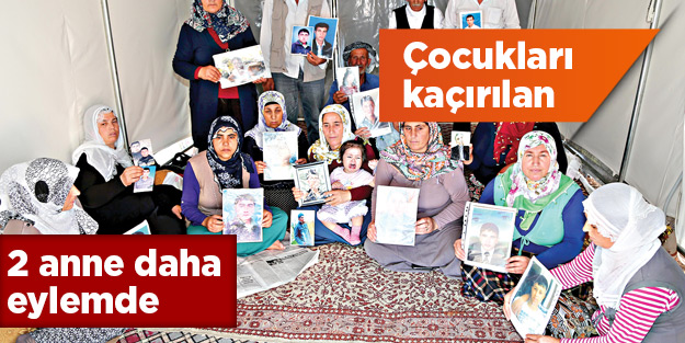 Çocukları kaçırılan 2 anne daha eylemde
