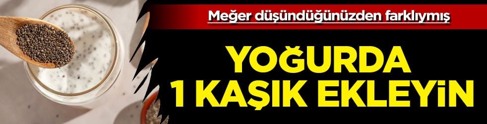  Çoğu kişi bilmiyor! Sadece yoğurda 1 kaşık eklemek yetiyor: En faydalı protein, omega-3 deposu 