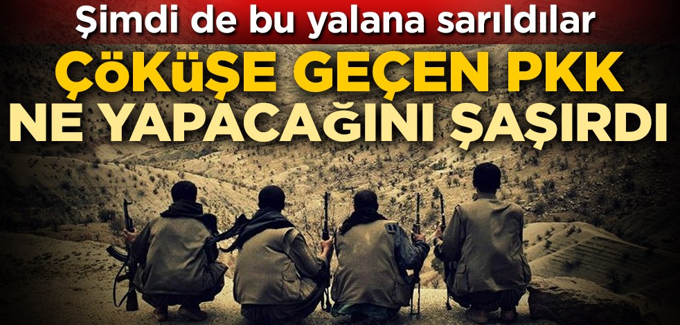 Çöküşe geçen PKK ne yapacağını şaşırdı! Şimdi de bu yalana sarıldılar