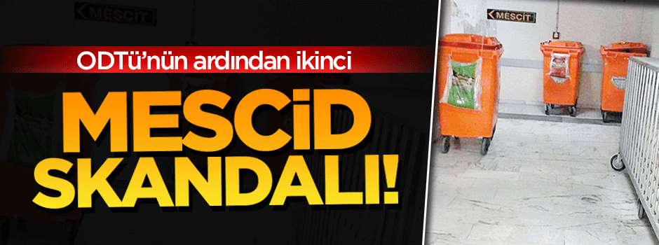 Çöplük içinde mescit skandalı!