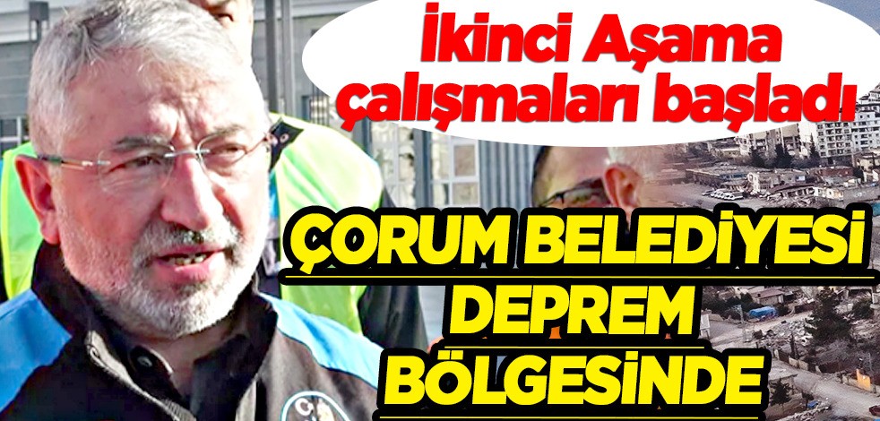 Çorum belediyesi deprem bölgesinde, depremin vurduğu Afşin'de görev yapmışlar! Elektrik, su ve doğalgaz verebiliriz