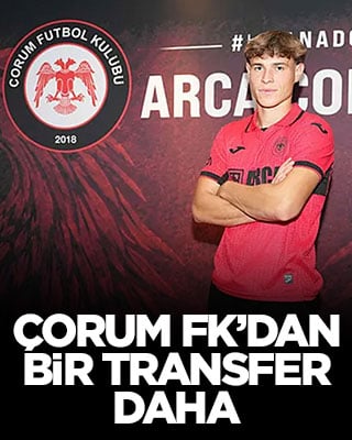 Çorum FK’dan bir transfer daha