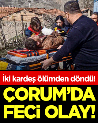 Çorum'da feci olay: Kardeşlerden biri duvar altında kaldı, diğerinin parmakları koptu!