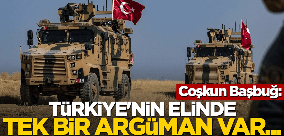 Coşkun Başbuğ: Türkiye'nin elinde tek bir argüman var...
