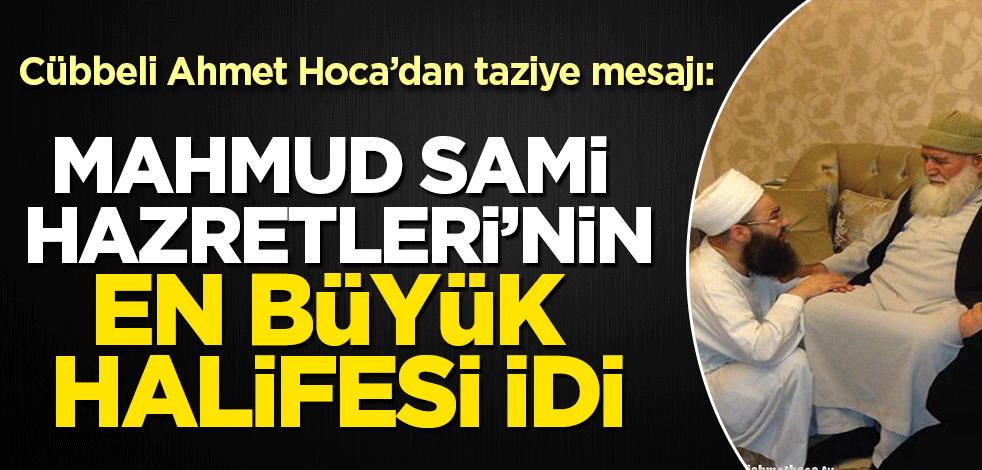 Cübbeli Ahmet Hoca'dan Hikmet Efendi Hazretleri paylaşımı