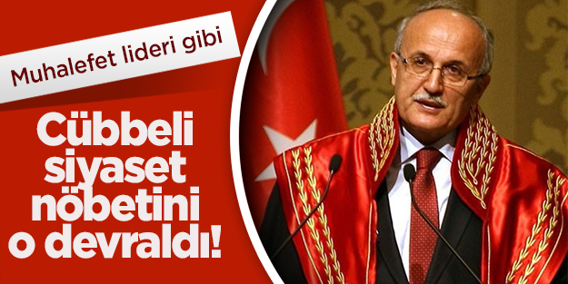 'Cübbeli siyaset' nöbetini Yargıtay Başkanı devraldı!