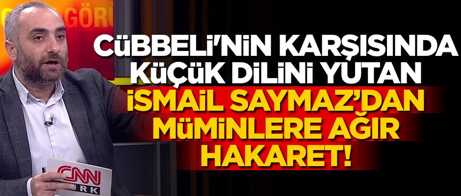 Cübbeli'nin karşısında küçük dilini yutan İsmail Saymaz’dan müminlere ağır hakaret!