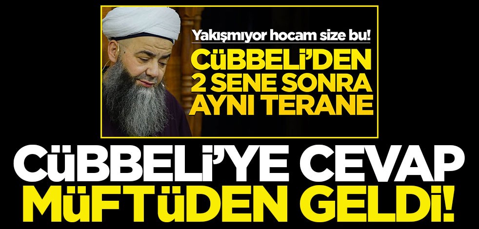 Cübbeli'ye cevap, müftüden geldi!