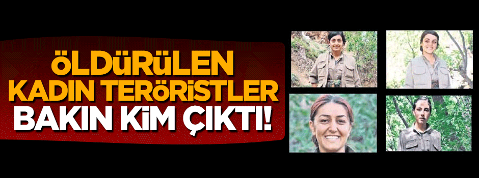 Cudi Dağı'nda öldürülen kadın teröristler bakın kim çıktı