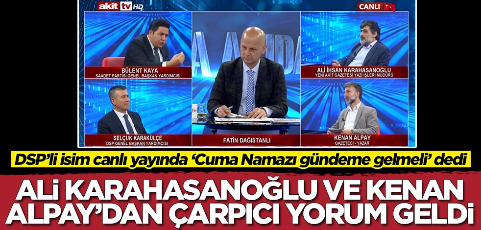 Cuma Namazı iptal edilecek mi? Canlı yayında dikkat çeken değerlendirmeler