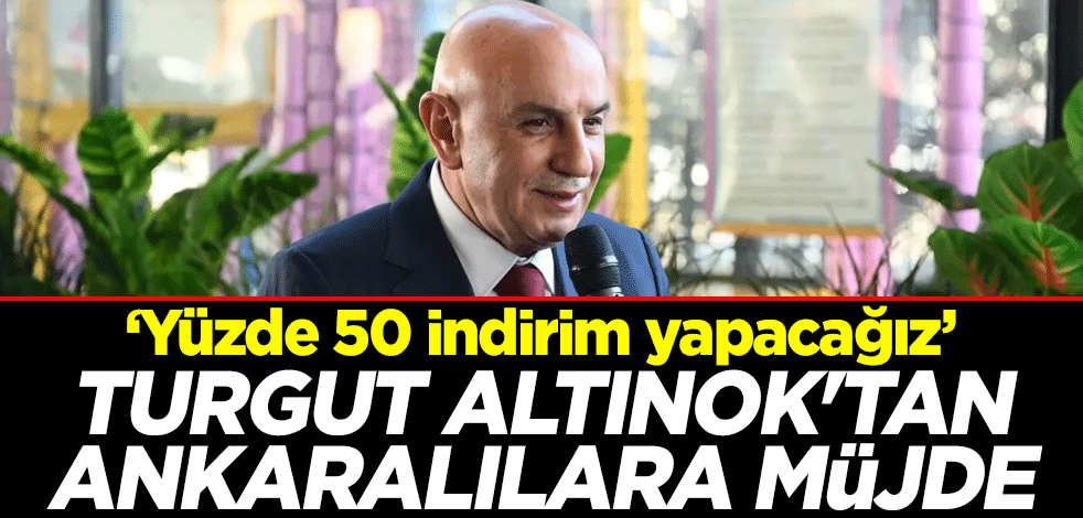 Cumhur İttifakı'nın ABB Başkan adayı Turgut Altınok: Su fiyatlarında yüzde 50 indirim yapacağız