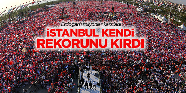 Cumhurbaşkanı adayı Erdoğan İstanbul'da milyonlara seslendi