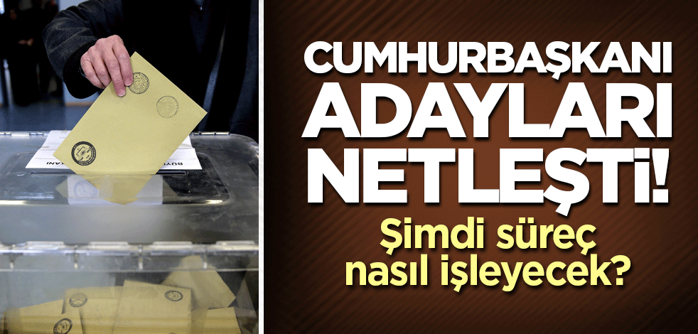Cumhurbaşkanı adayları netleşti! Şimdi süreç nasıl işleyecek?