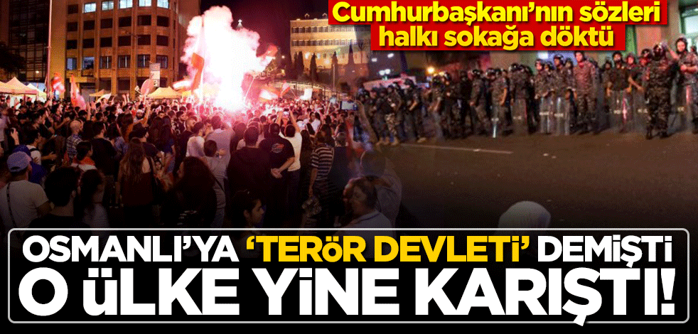 Cumhurbaşkanı Avn'ın 'çekip gitsinler' sözü, Lübnan'ı yine sokağa döktü!