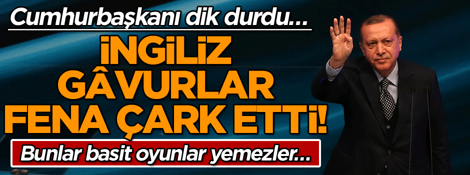 Cumhurbaşkanı dimdik durdu… İngiliz gavuru çark etti! Bunlar basit oyunlar yemezler…