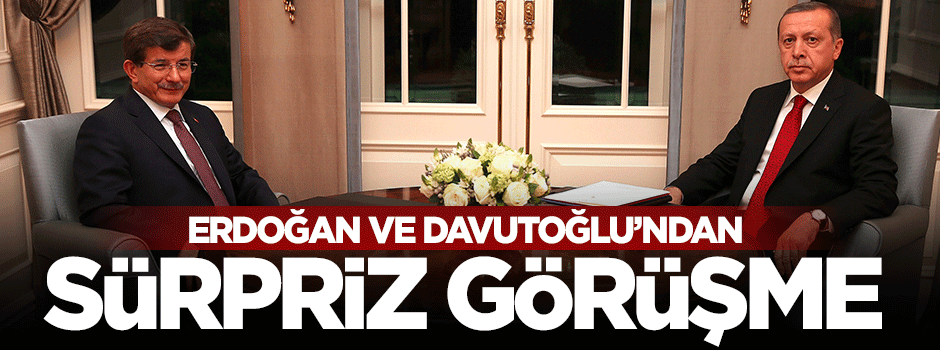 Cumhurbaşkanı Erdoğan Başbakan Davutoğlu'nu konuk edecek