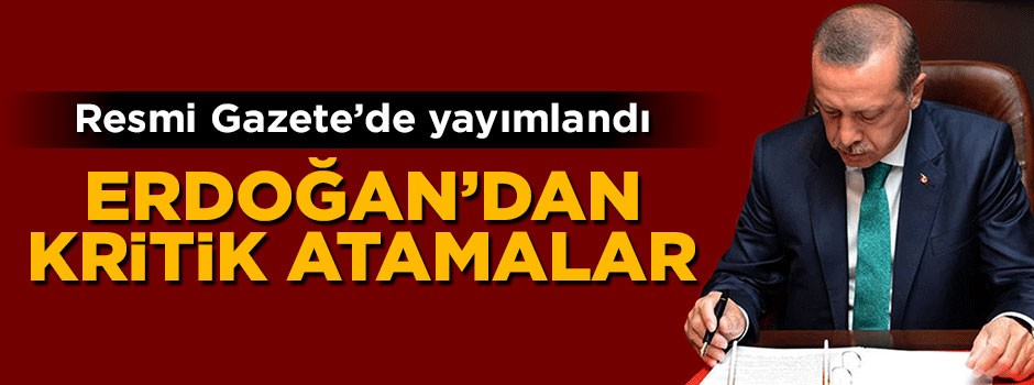 Cumhurbaşkanı Erdoğan 6 üniversiteye rektör atadı