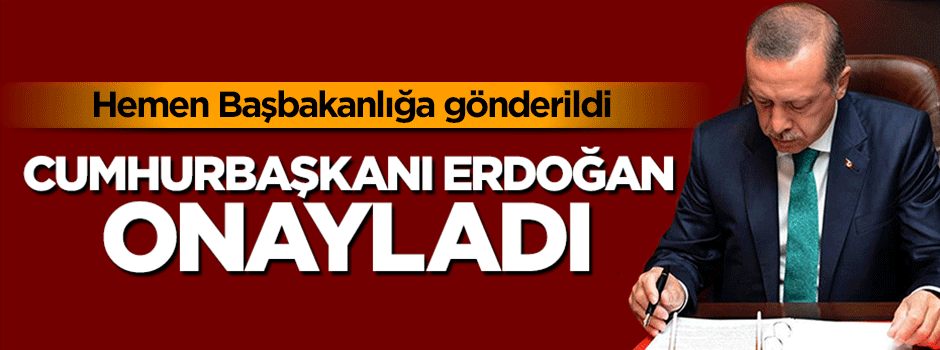 Cumhurbaşkanı Erdoğan 8 kanuna onay verdi