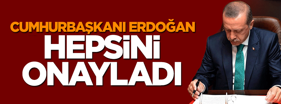 Cumhurbaşkanı Erdoğan 8 kanunu onayladı