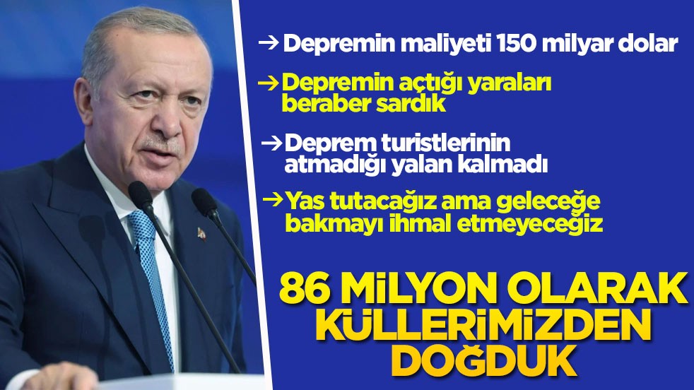 Cumhurbaşkanı Erdoğan’dan deprem bölgesinden önemli açıklamalar