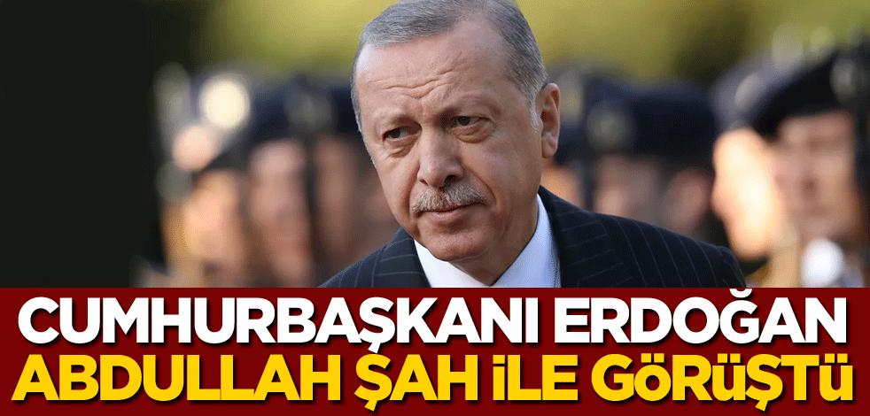 Cumhurbaşkanı Erdoğan, Abdullah Şah ile görüştü