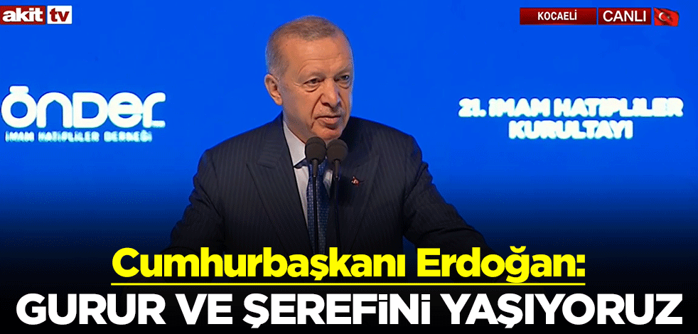 Cumhurbaşkanı Erdoğan açıklamalarda bulunuyor