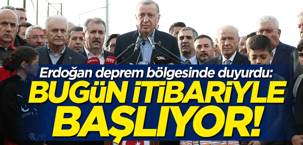 Cumhurbaşkanı Erdoğan Afşin'de konuştu: Bugün itibariyle başlıyoruz