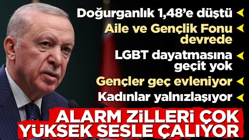 Cumhurbaşkanı Erdoğan: Alarm zilleri çok yüksek sesle çalıyor