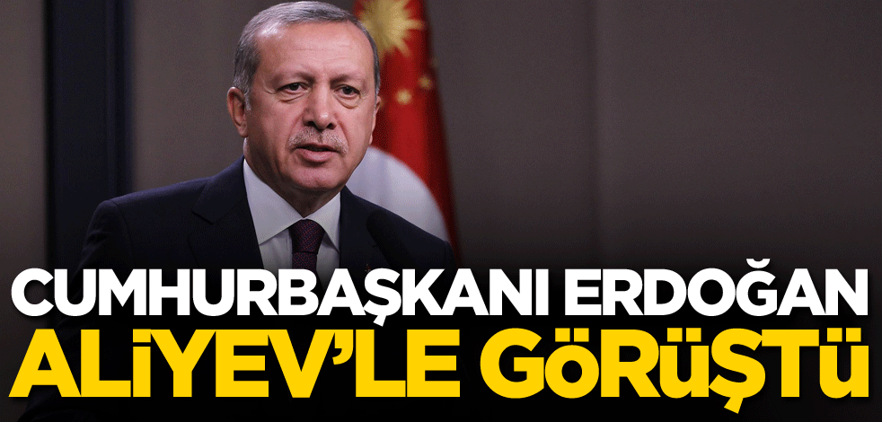 Cumhurbaşkanı Erdoğan, Aliyev'le görüştü!