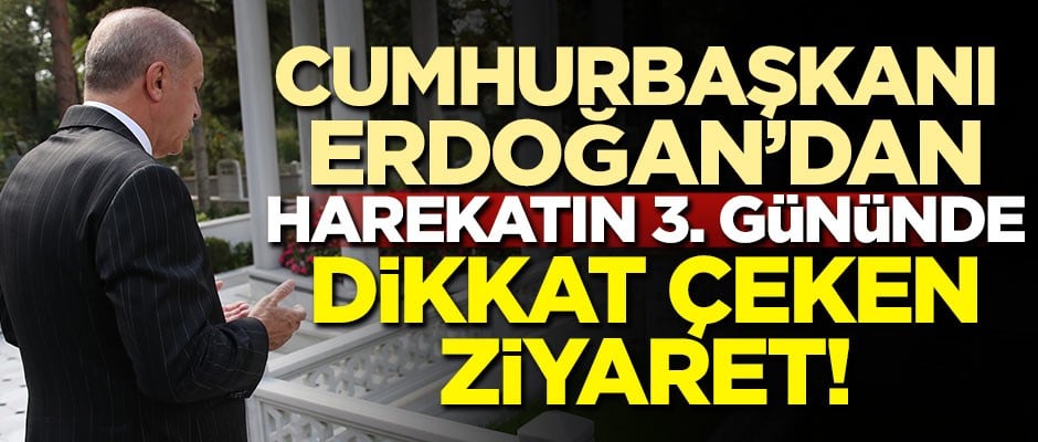 Cumhurbaşkanı Erdoğan anne ve babasının kabrini ziyaret etti
