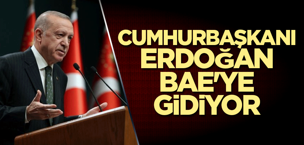 Cumhurbaşkanı Erdoğan BAE'ye gidiyor