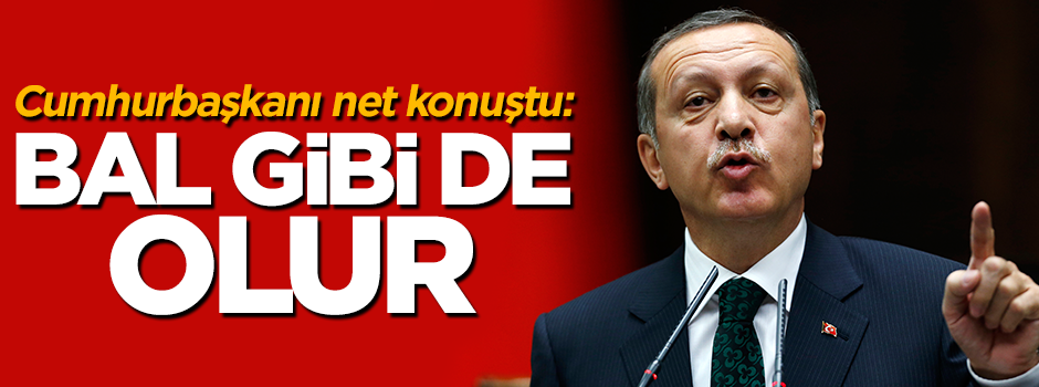 Cumhurbaşkanı Erdoğan: Bal gibi de olur