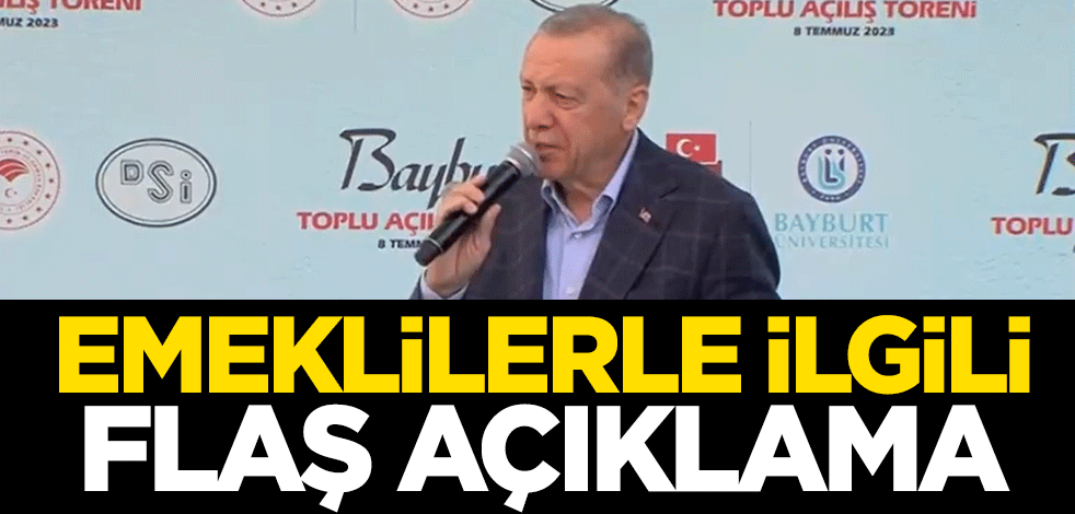 Cumhurbaşkanı Erdoğan Bayburt'ta konuştu: Emeklileri enflasyona ezdirmeyeceğiz