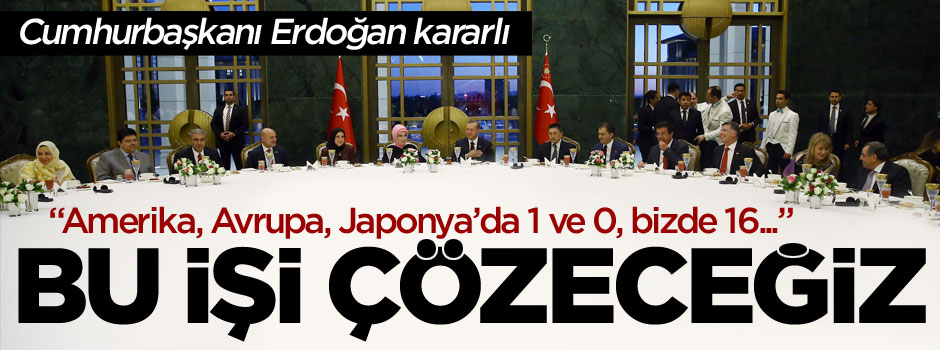 Cumhurbaşkanı Erdoğan Beştepe'deki büyükelçilerle iftar yemeğinde konuştu
