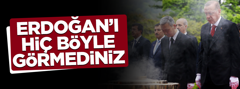 Cumhurbaşkanı Erdoğan beyaz eldiven takıp tütsü yaktı