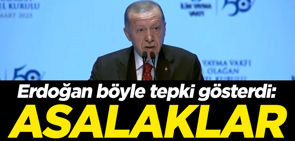 Cumhurbaşkanı Erdoğan böyle tepki gösterdi: Asalaklar