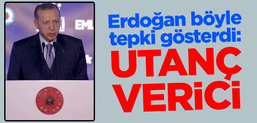 Cumhurbaşkanı Erdoğan böyle tepki gösterdi: Utanç verici