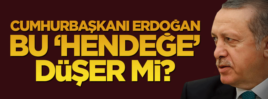 Cumhurbaşkanı Erdoğan bu "hendeğe" düşer mi?