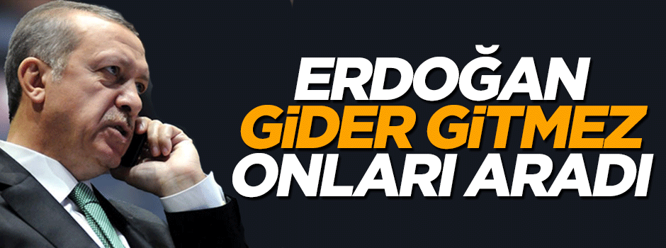 Cumhurbaşkanı Erdoğan Çin'e iner inmez onları aradı