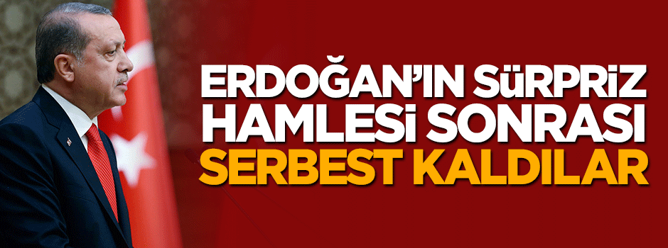 Cumhurbaşkanı Erdoğan davaları geri çekti, tahliyeler başladı