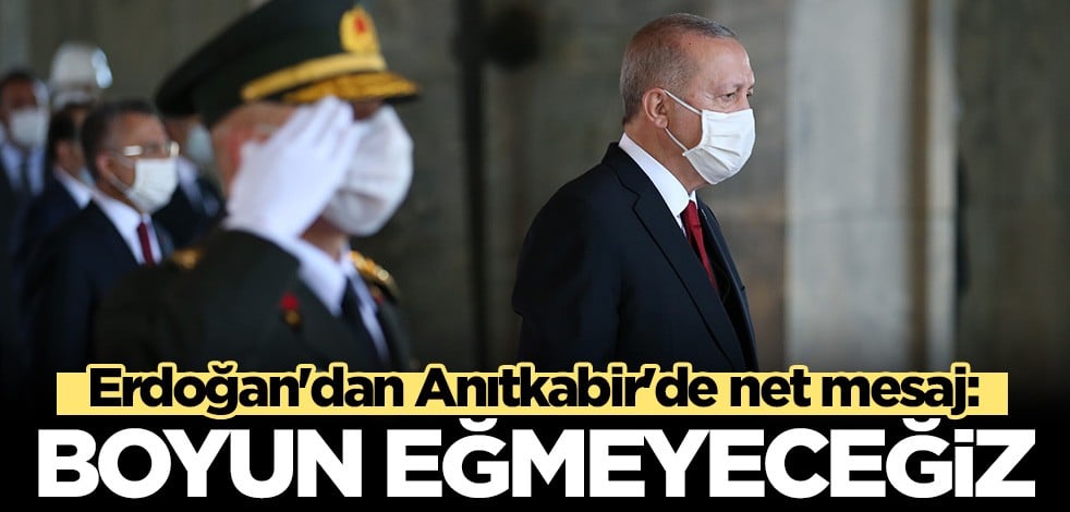 Cumhurbaşkanı Erdoğan: Doğu Akdeniz'deki tehditlere boyun eğmeyeceğiz
