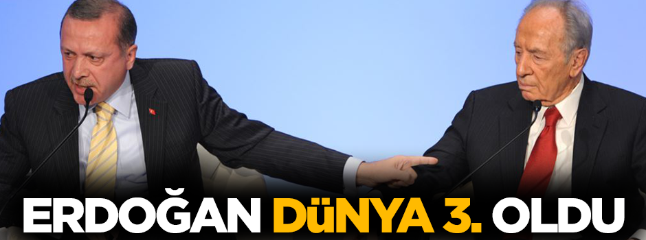 Cumhurbaşkanı Erdoğan dünya liderleri arasında 3. oldu