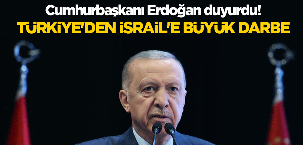 Cumhurbaşkanı Erdoğan duyurdu: Türkiye İsrail'e açılan davaya müdahil oluyor