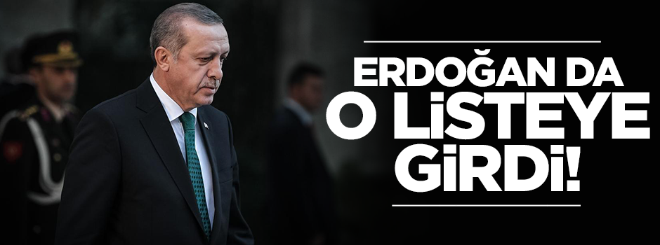 Cumhurbaşkanı Erdoğan elitler listesinde